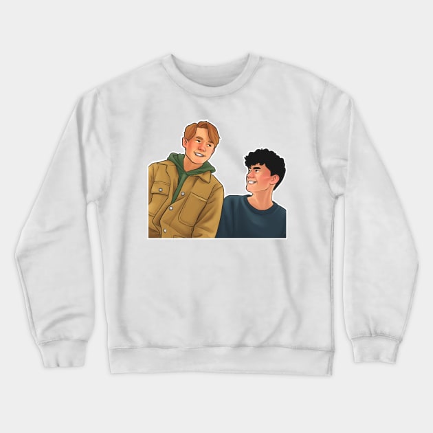 Nick and Charlie - heartstopper Crewneck Sweatshirt by daddymactinus